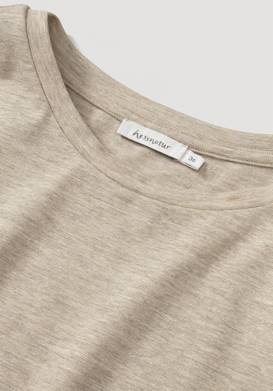 Kurzarmshirt aus Bio-Merinowolle mit Hanf und Bio-Baumwolle