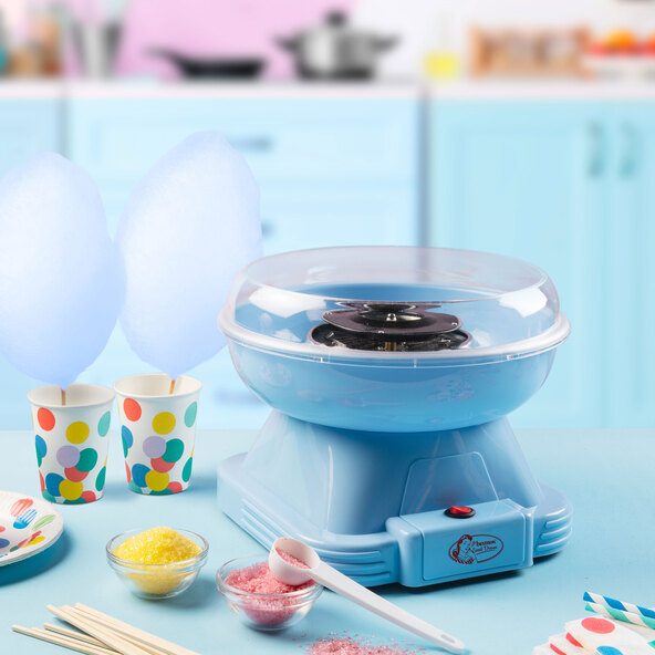 Zuckerwattemaschine, blau