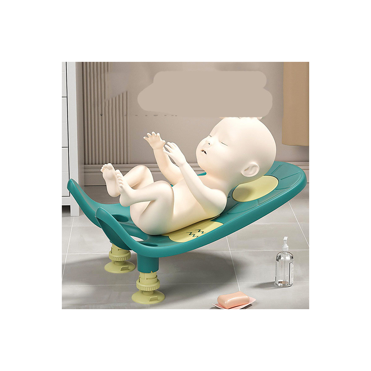 Babybadewanne Reinigen Baby wash bum neugeborenes Baby multifunktionale waschen pp Badewanne kann sitzen und liegen