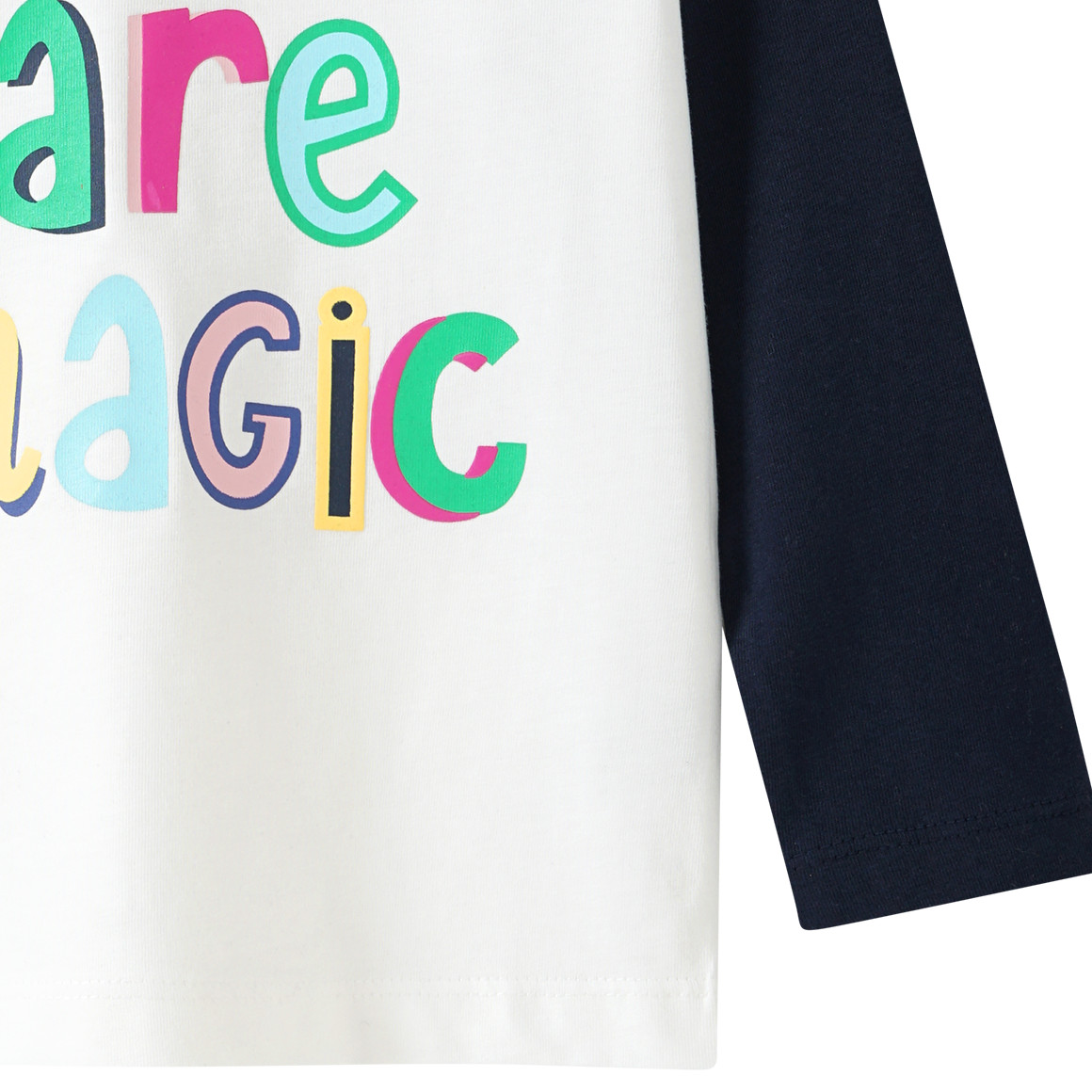 Mädchen Langarmshirt mit Message-Print