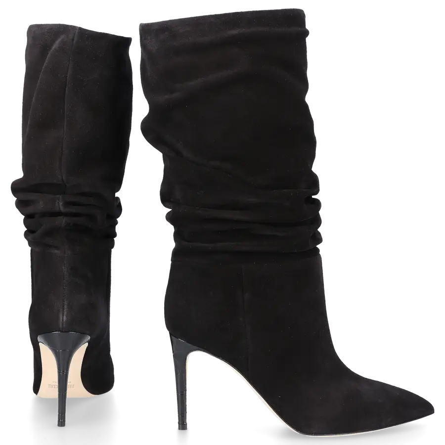 Paris Texas - Stiefel SLOUCHY 85 Veloursleder - schwarz