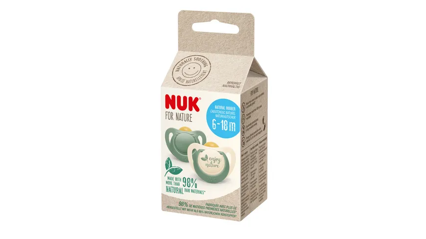 NUK for Nature Schnuller Latex 6-18 Monate