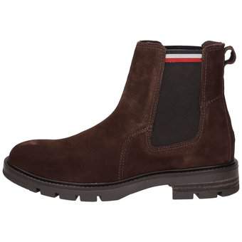 Tommy Hilfiger Corpoarte Chelsea Boots in braun