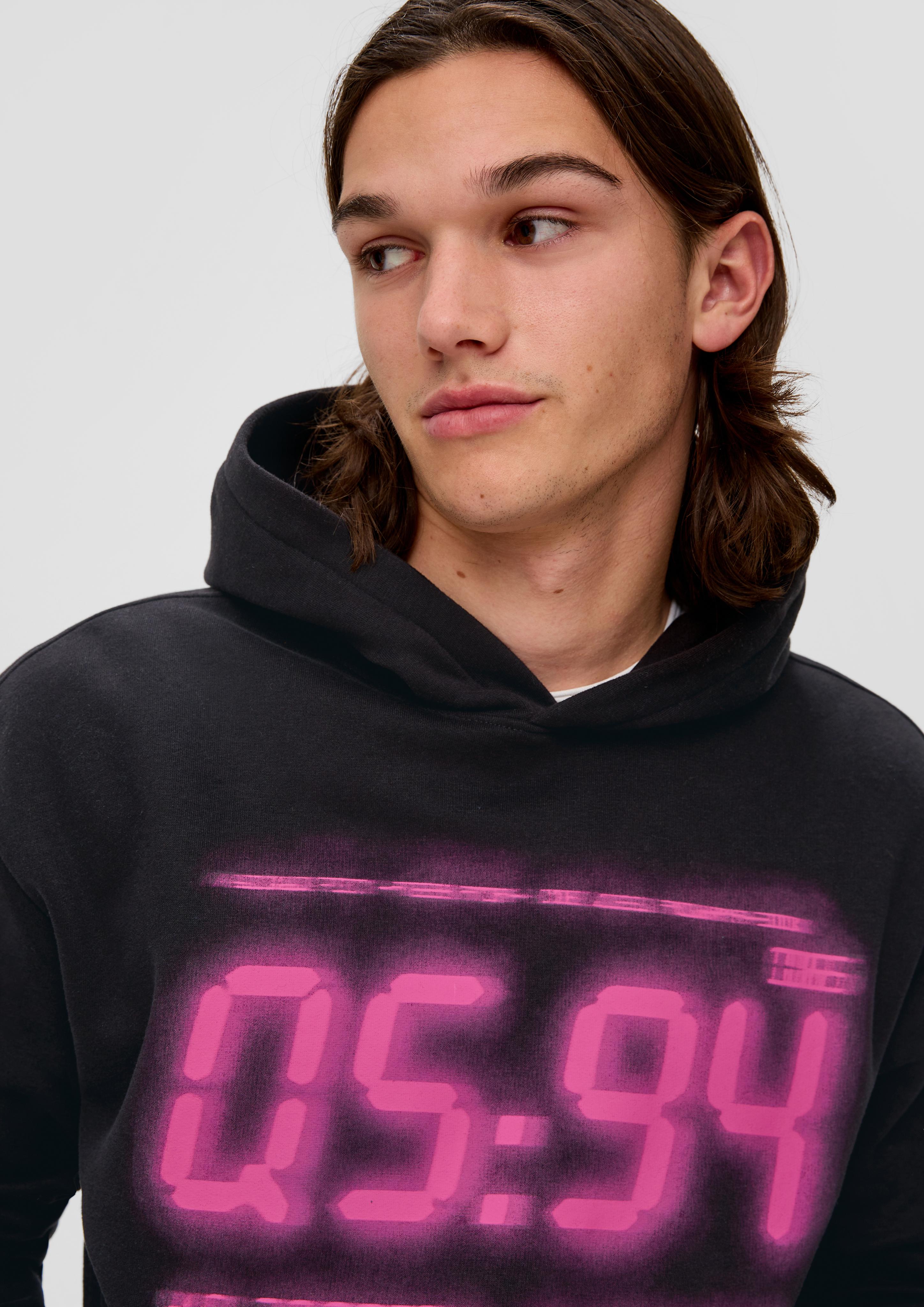 Kapuzensweatshirt mit Frontprint  2138965-99D0