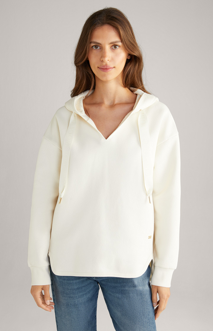 Hoodie in Ecru