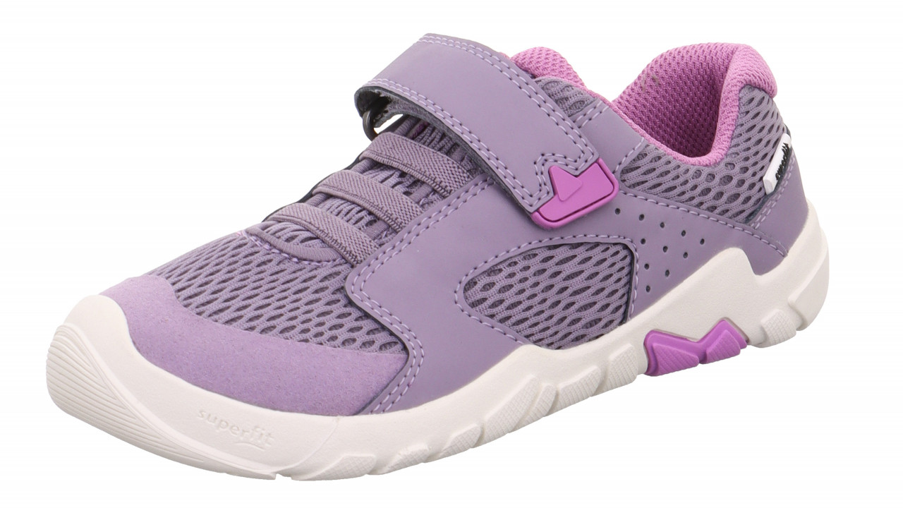 TRACE - Lila Sneaker low mit Klettverschluss