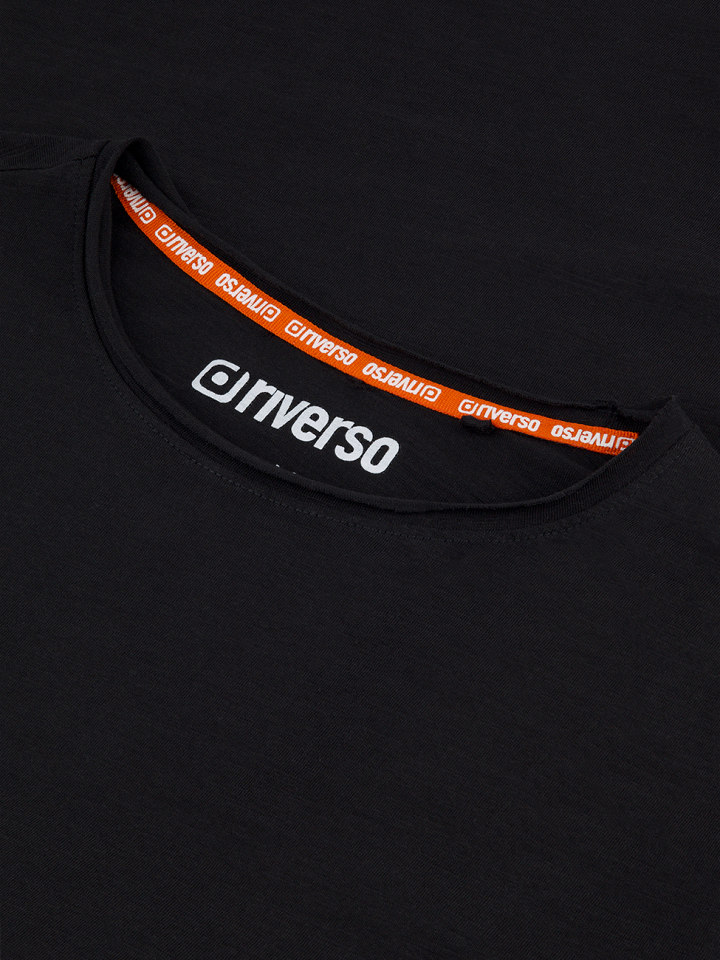 riverso  T-Shirt RIVLenny O-Neck in Schwarz günstig kaufen