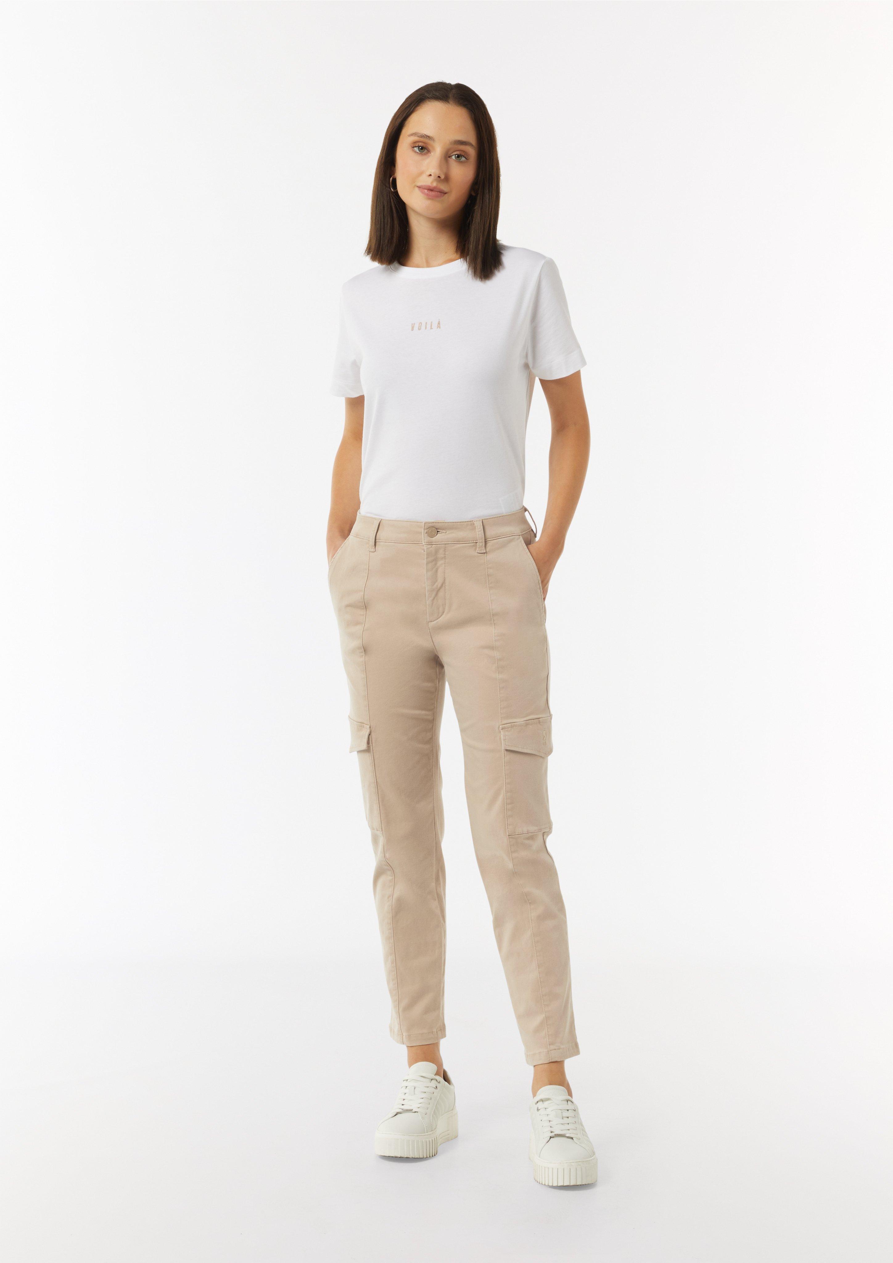 Cargohose mit schmal zulaufendem Bein - sandstein