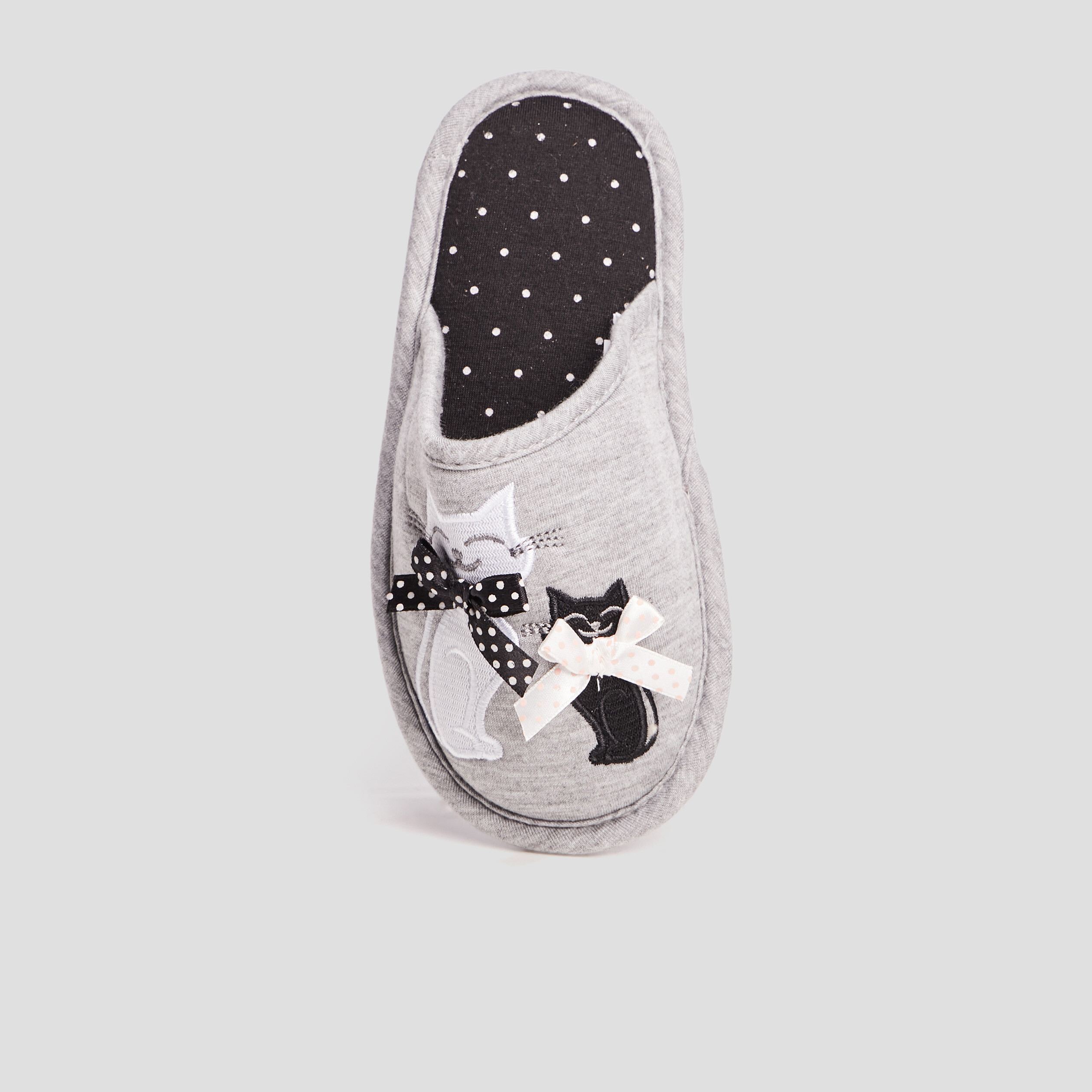Chaussons mules gris fille | La Halle