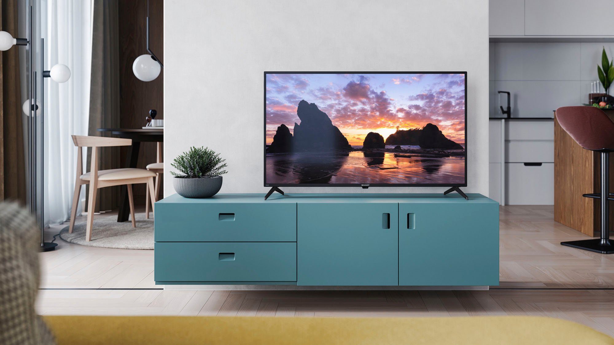 Sharp 2T-C40FEx LED-Fernseher (101 cm/40 Zoll, Full HD, Smart-TV)