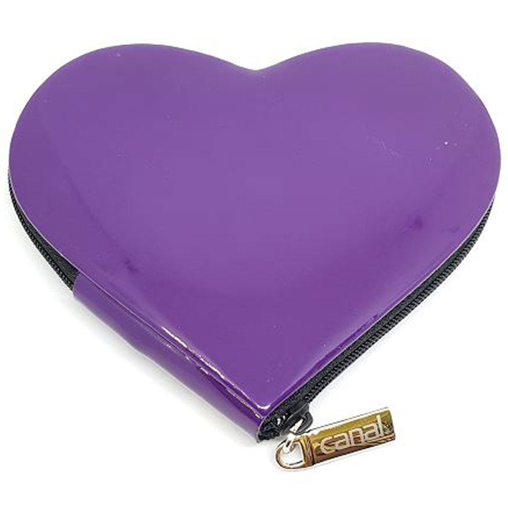 Canal Lackleder-Herzetui violett, 4-teilig