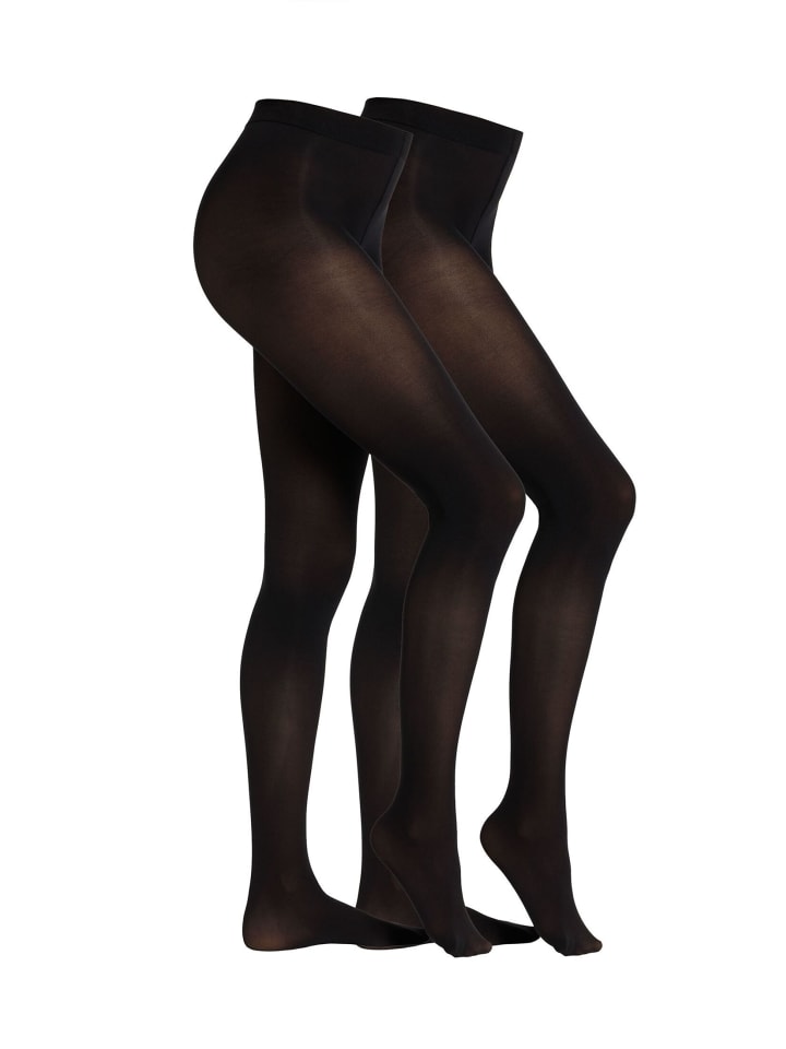 S. Oliver Strumpfhose 2er Pack originals 80 Denier in Schwarz günstig kaufen
