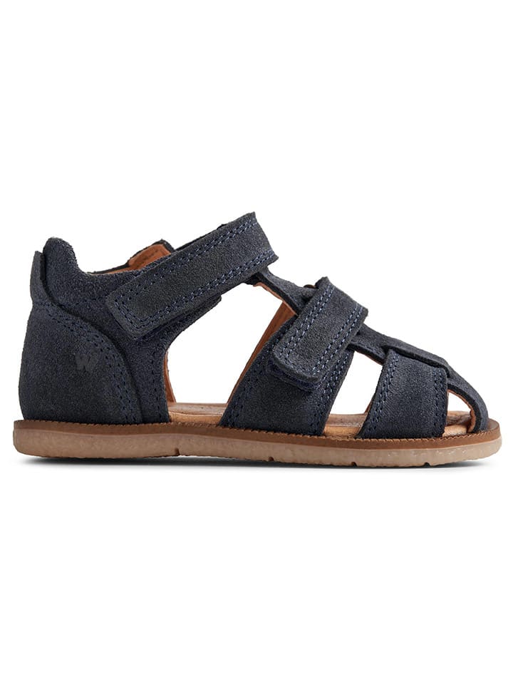 Wheat Leder-Halbsandalen in Anthrazit günstig kaufen