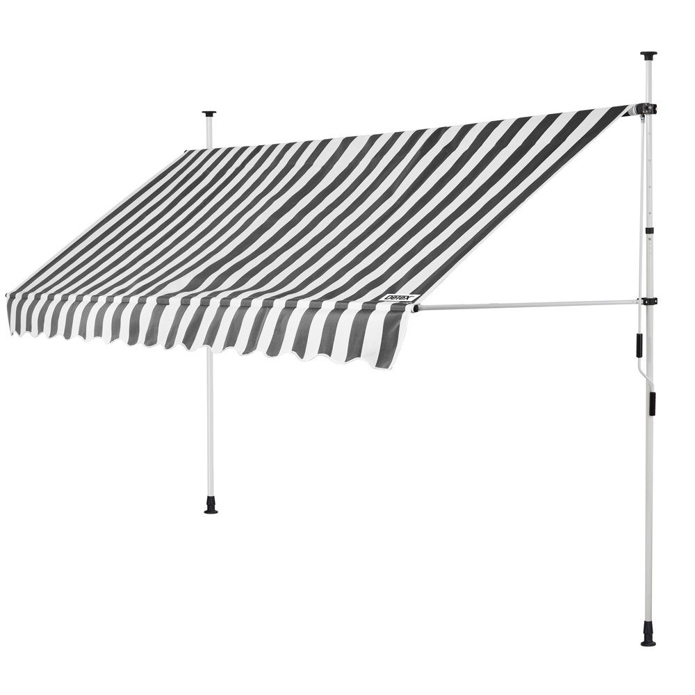 Detex Klemmmarkise Detex Klemmmarkise 150 cm breit Höhenverstellbar Handkurbel