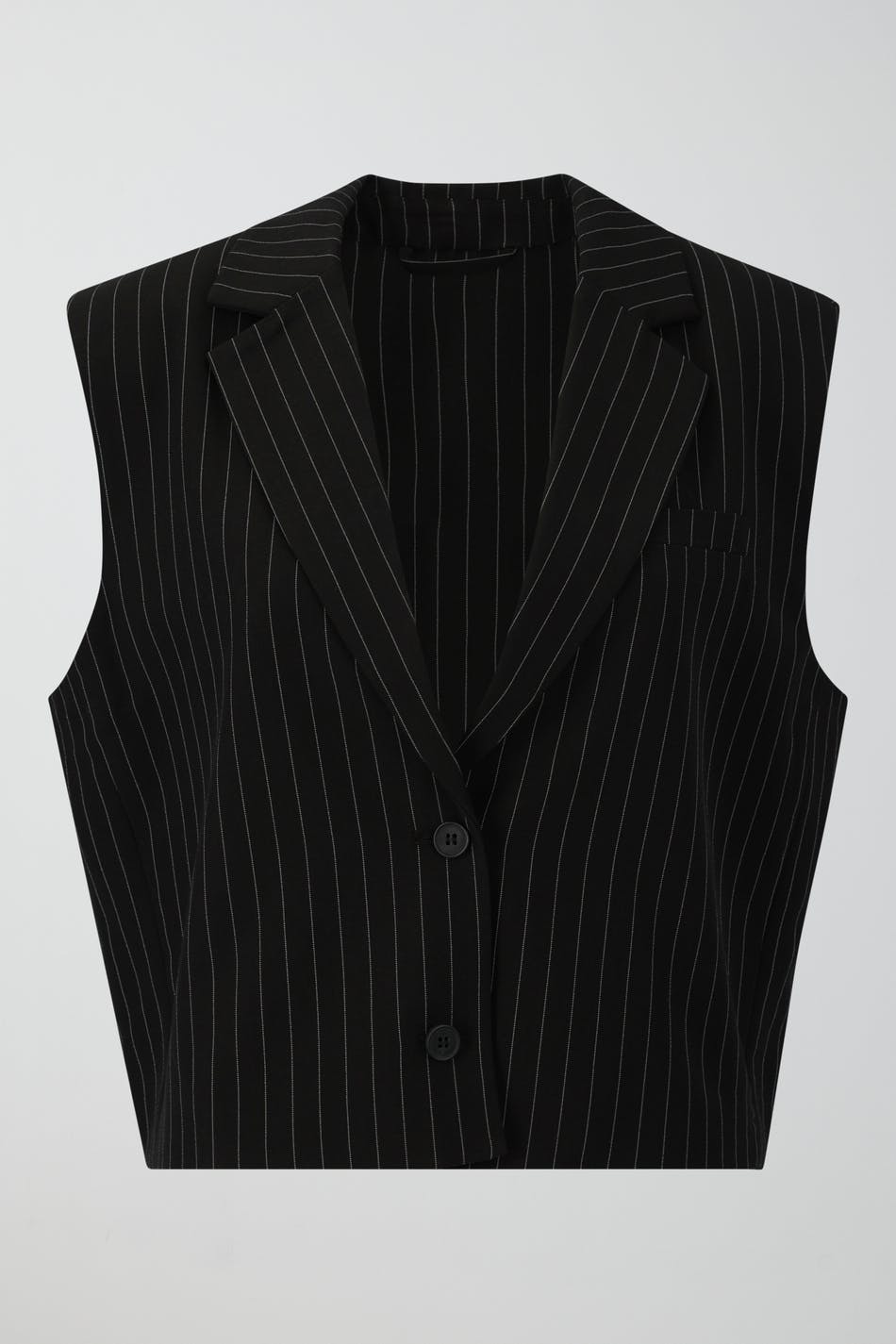 Loose pinstripe vest