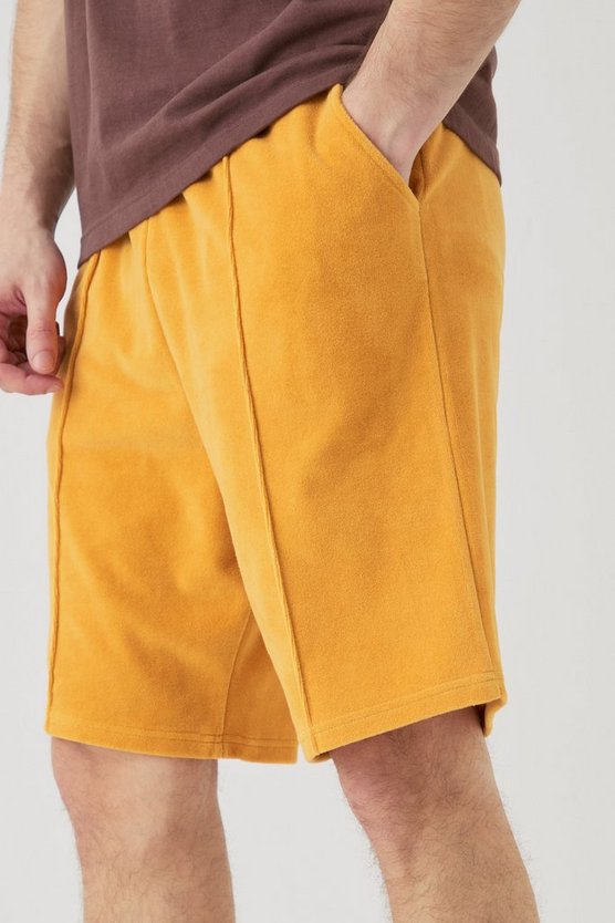 Tall Velour-Shorts mit elastischem Bund