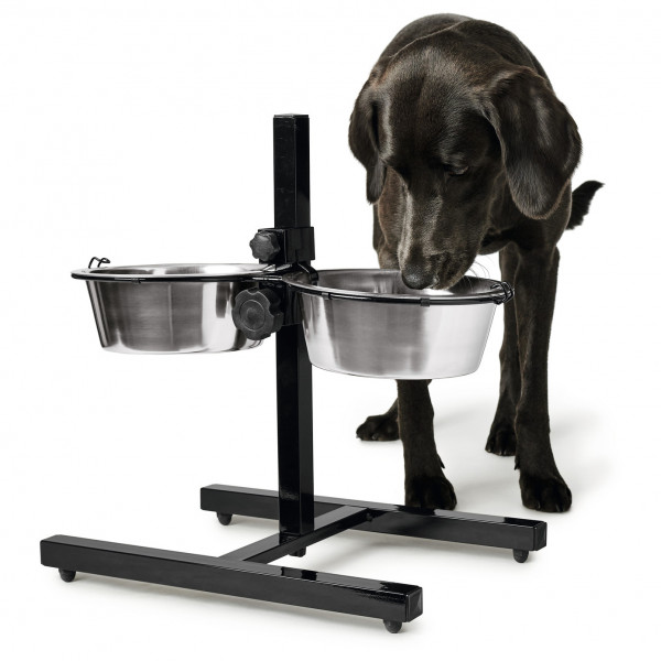 Hunter - Bar mit 2 Edelstahlnäpfen Basic - Hundezubehör