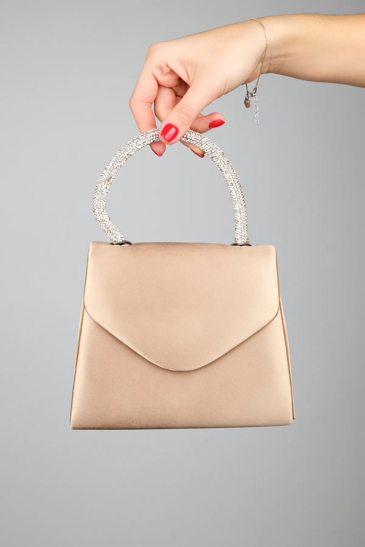 LuviShoes  Abendtasche - Beige - Unifarben