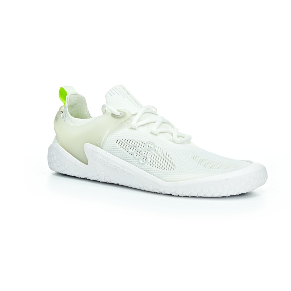 Vivobarefoot Motus Strength L Bright White/Grey Barfußsneakers
