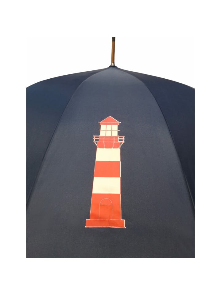 COFI 1453 Holzstockschirm  in Blau Leuchtturmmotiv in Blau günstig kaufen 116