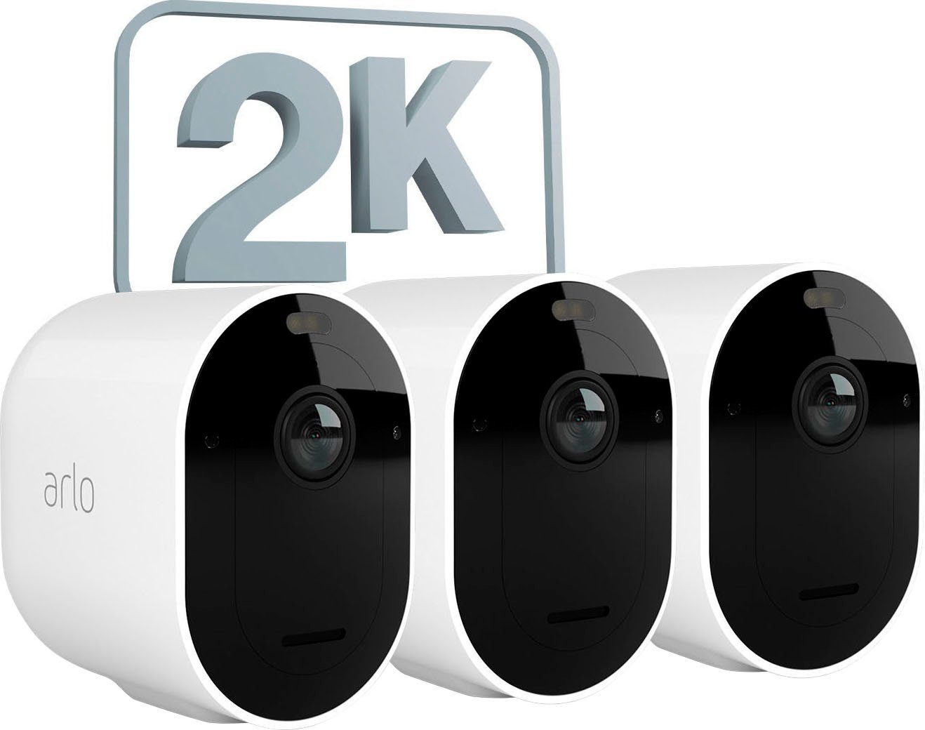 ARLO Pro 5 Spotlight 3er Set Überwachungskamera (Außenbereich, Innenbereich)
