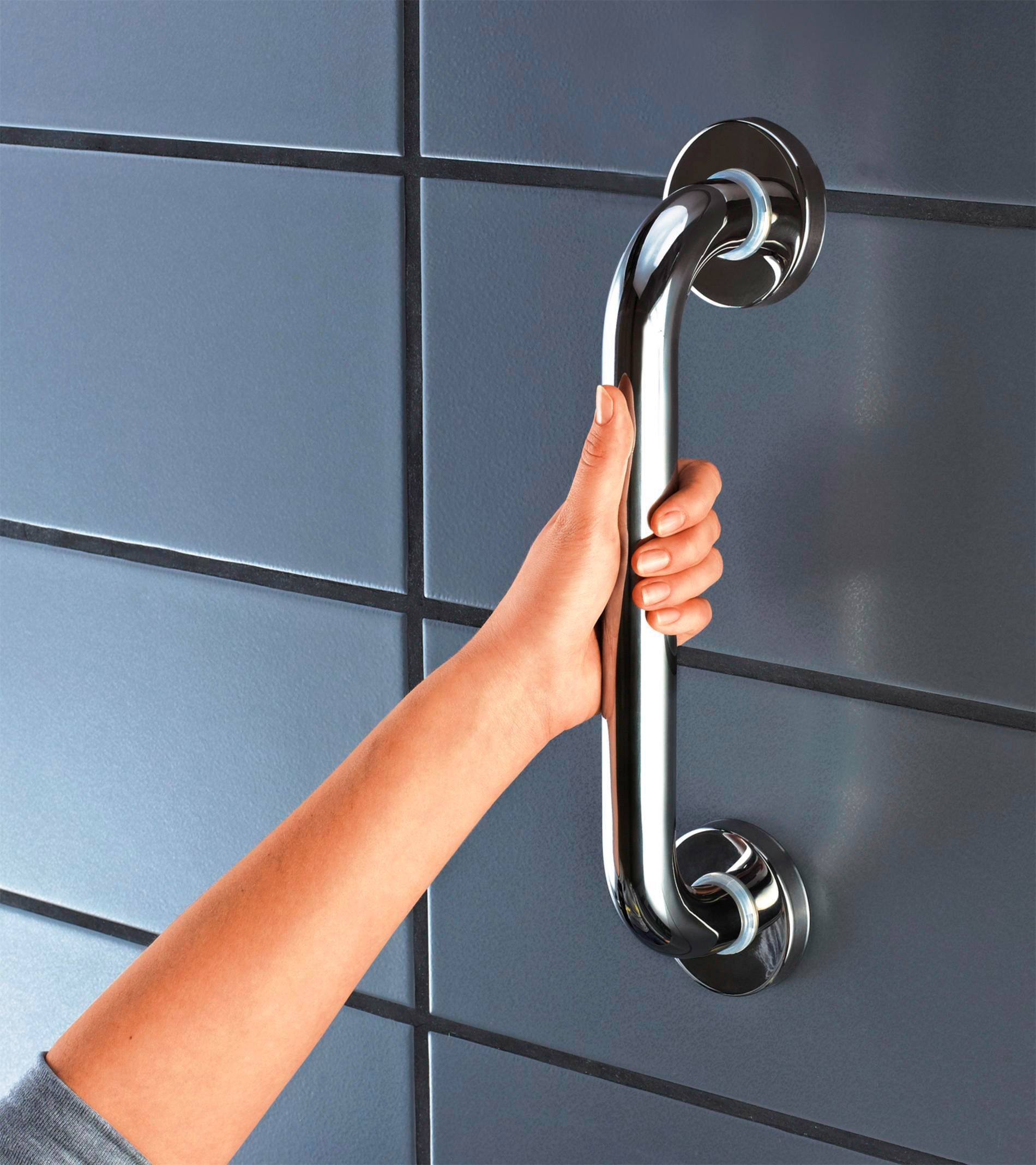 Ridder Haltegriff Comfort, belastbar bis 110 kg, 30 cm lang, glänzend