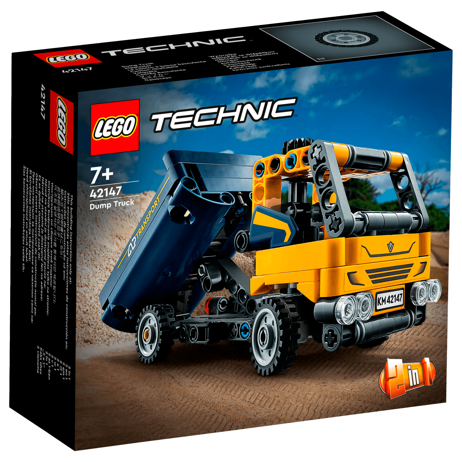 LEGO Technic 42147 Kipplaster Spielzeug 2in1-Set Baufahrzeug-Modell