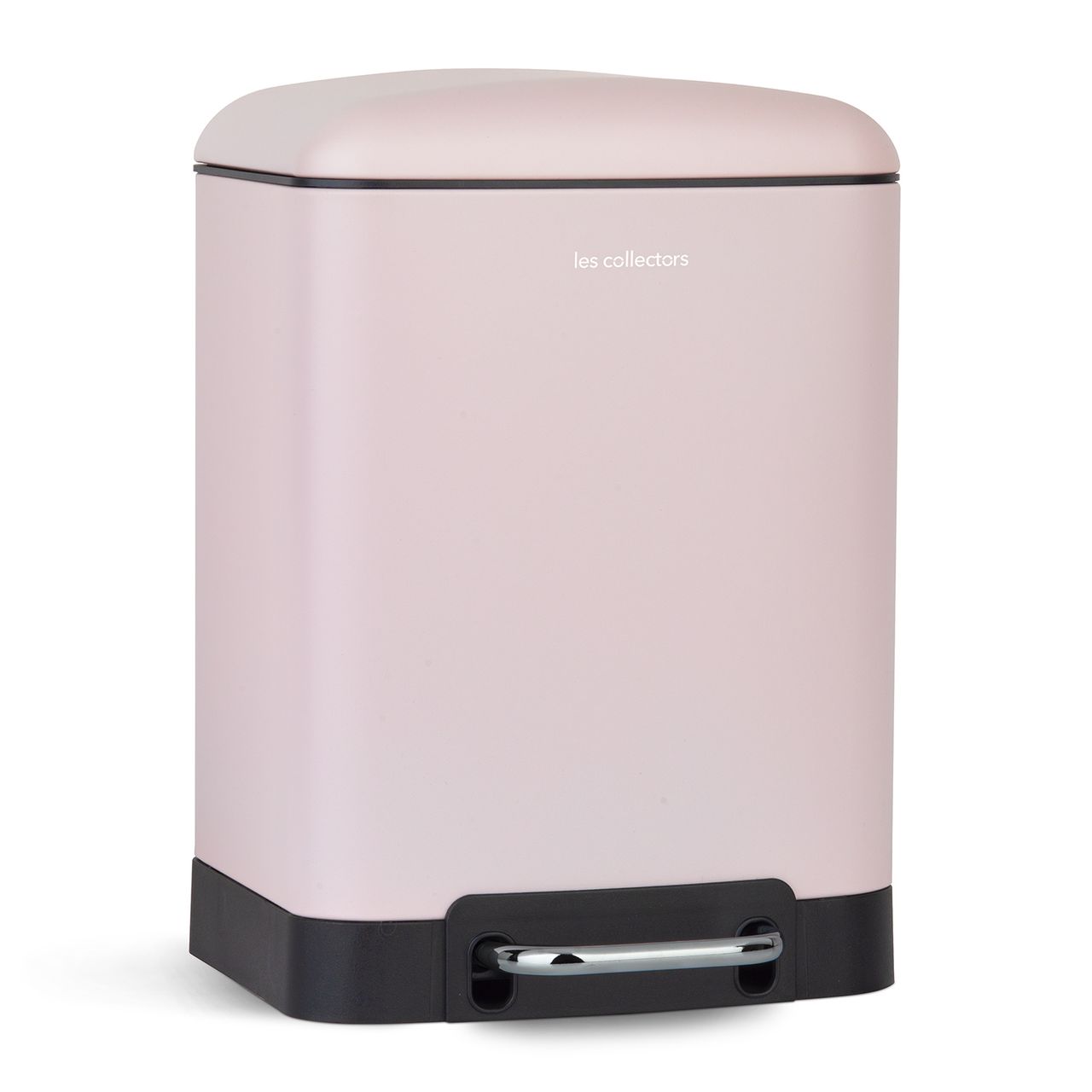 Les Collectors Tret-Mülleimer N°678 / Edelstahl / mattes pink, 6 L / rechteckig und praktisch