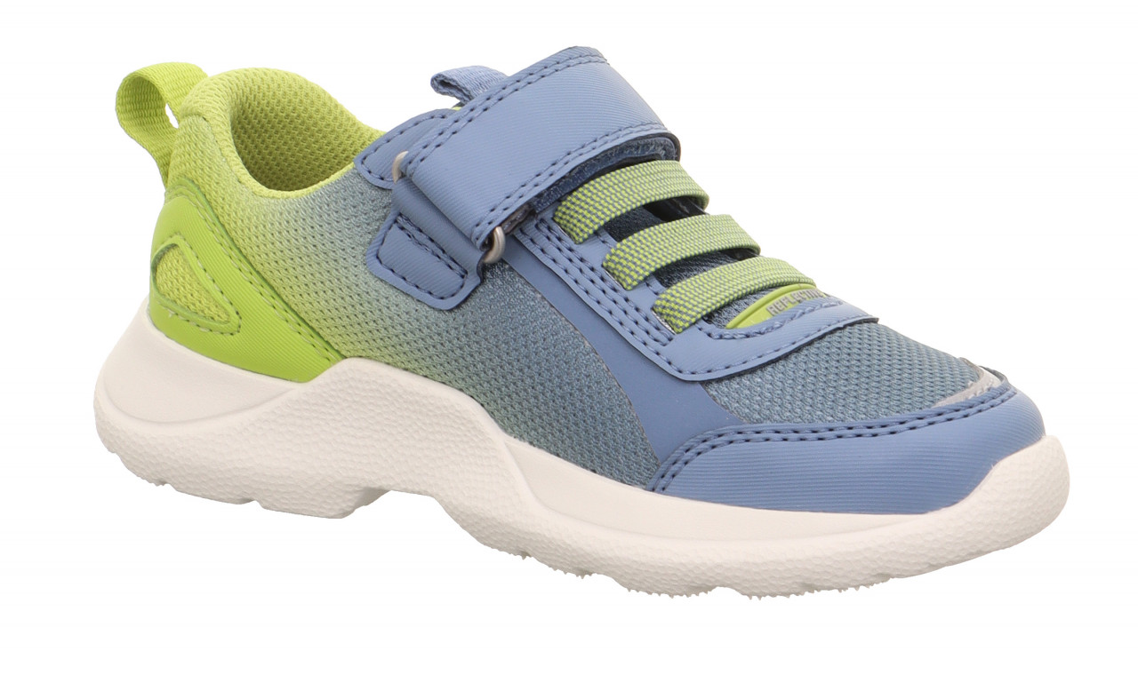 RUSH - Blau/Hellgrün Sneaker low mit Klettverschluss