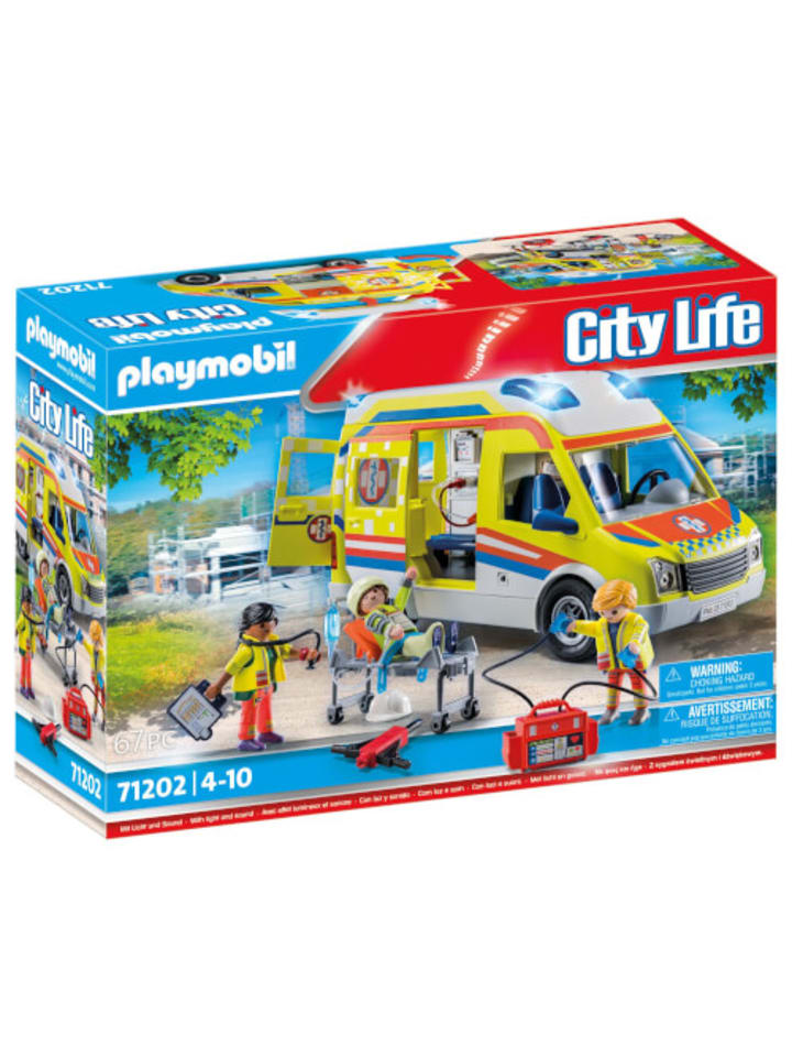 Playmobil Spielset City Life 71202 Rettungswagen mit Licht und Sound günstig kaufen onesize