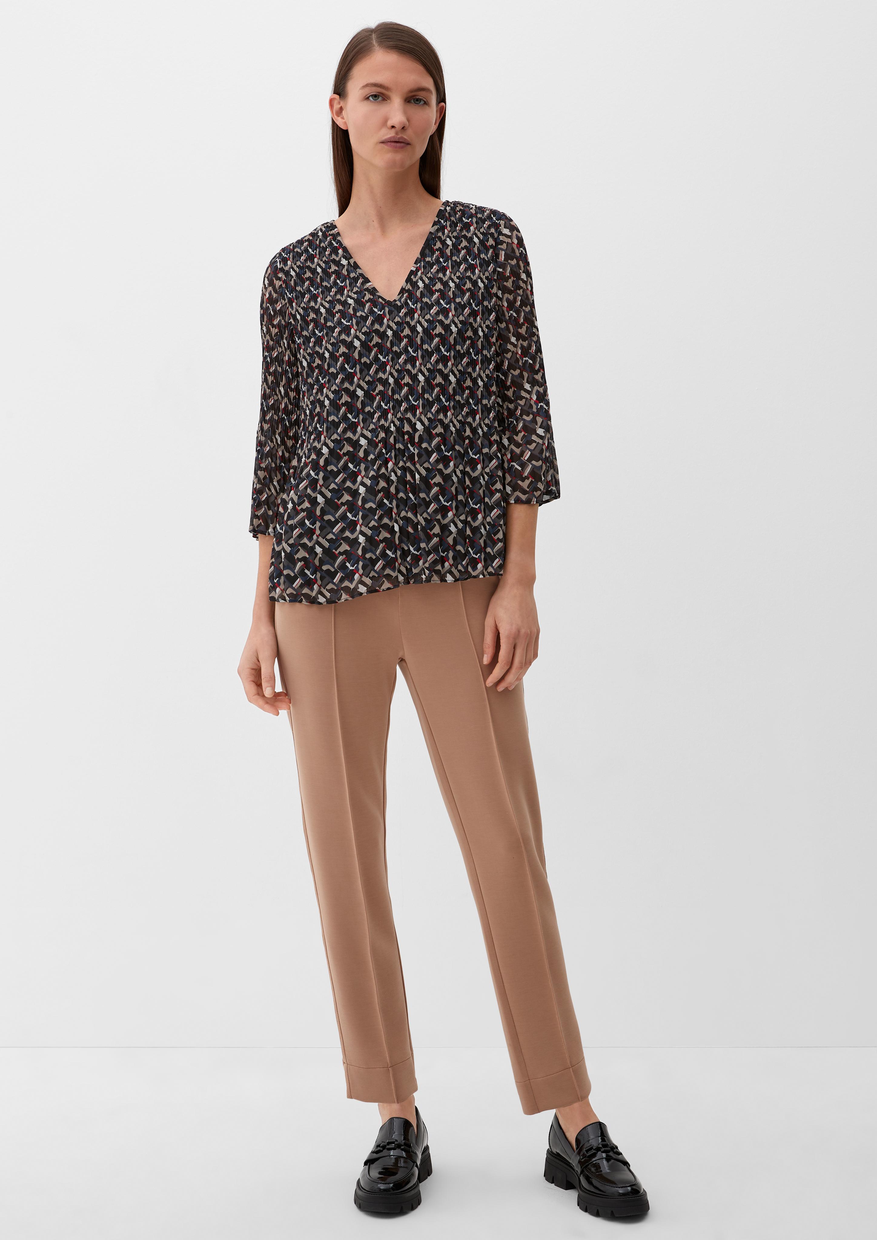 Blusenshirt mit Plissée-Struktur  2126280-99A1