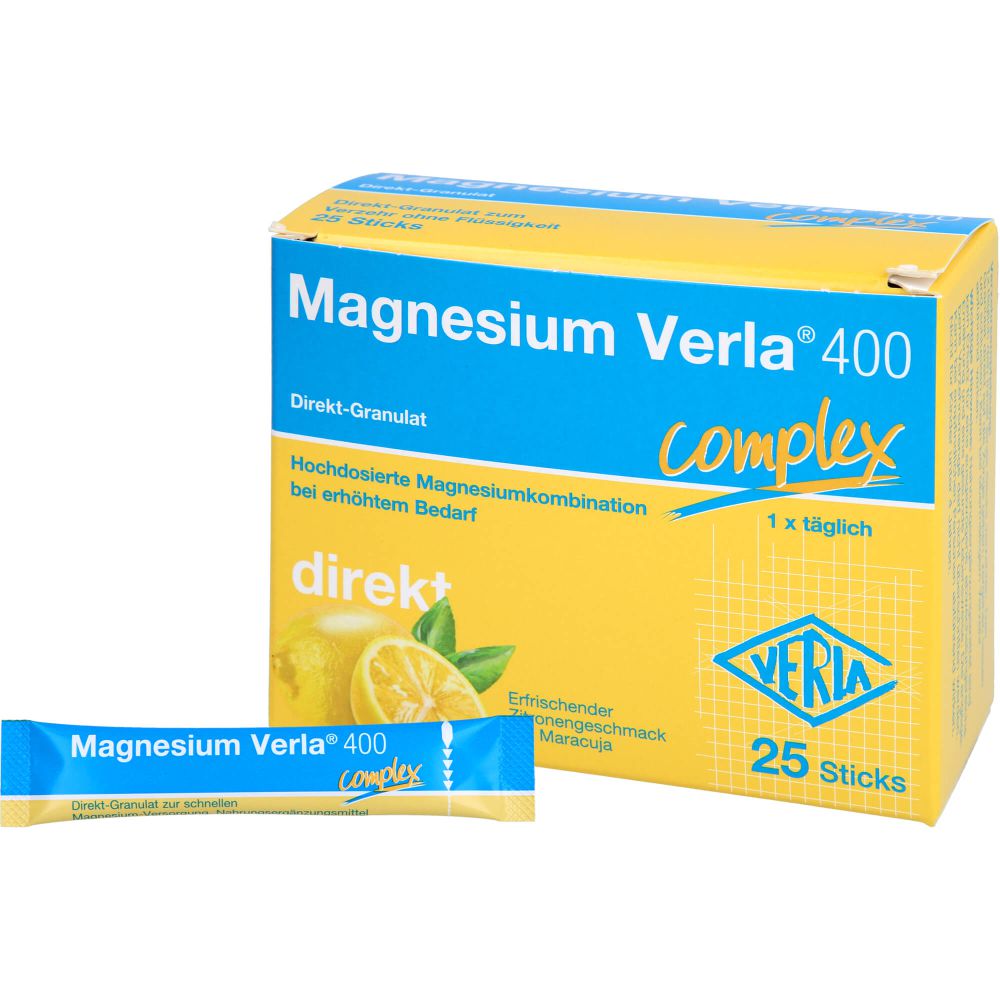 MAGNESIUM VERLA 400 Zitrone Direkt-Granulat