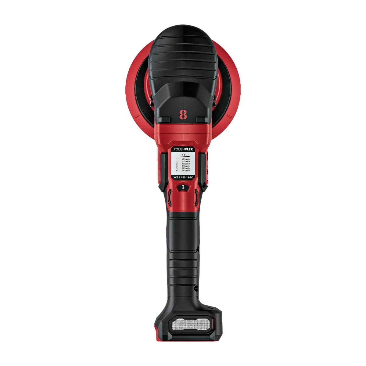 FLEX XCE 8 150 18-EC Set Akku Zwangs-Excenter Poliermaschine