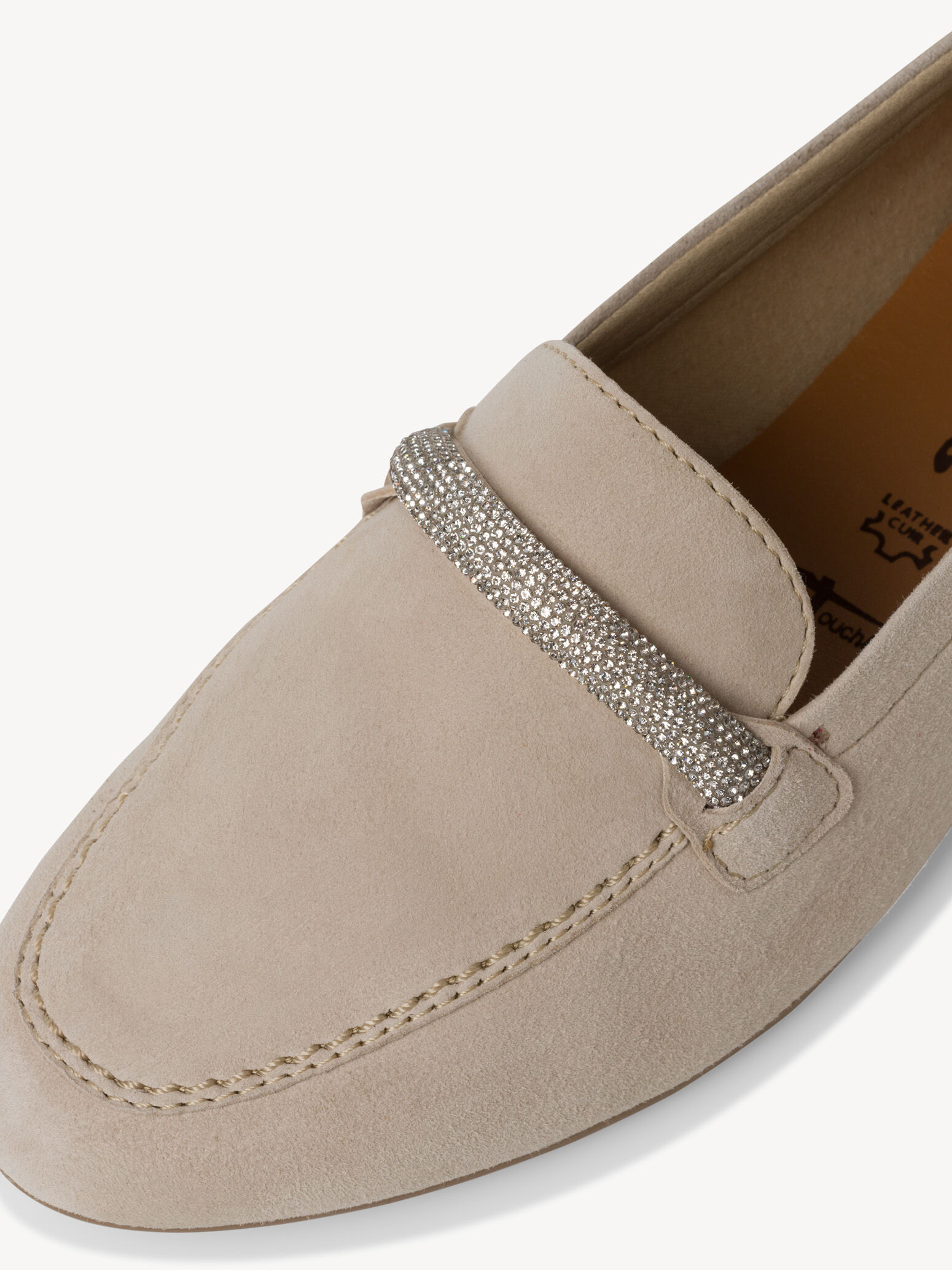 Slipper en cuir - beige