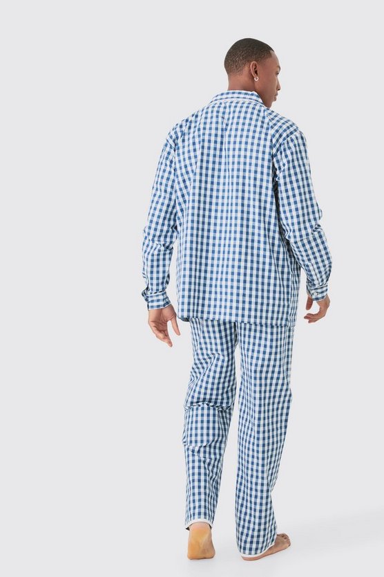 Kariertes Oversize Lounge-Hemd & Hose