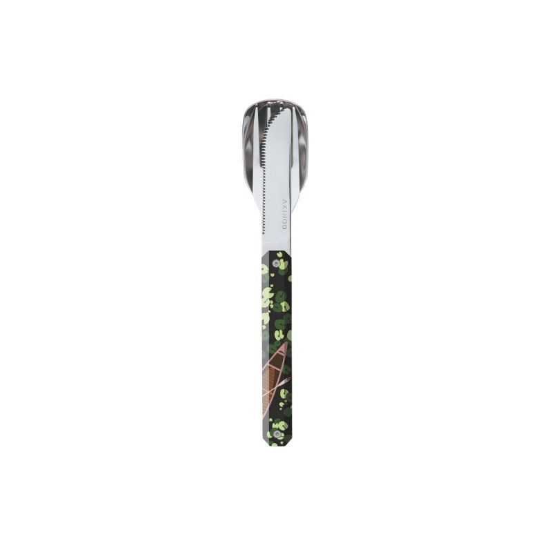 Akinod Magnetic Straight Cutlery 12H34 Mirror Canoe