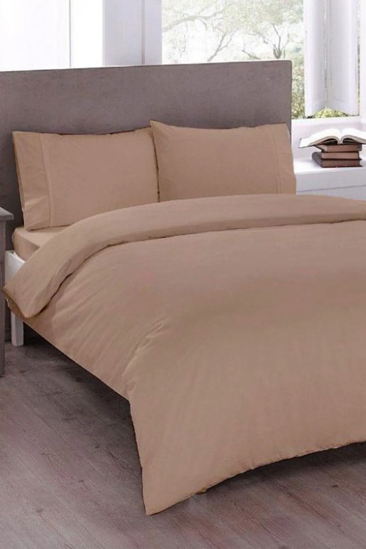 Çeyiz Diyarı  Bettwäsche Doppelbett - Braun - Unifarben