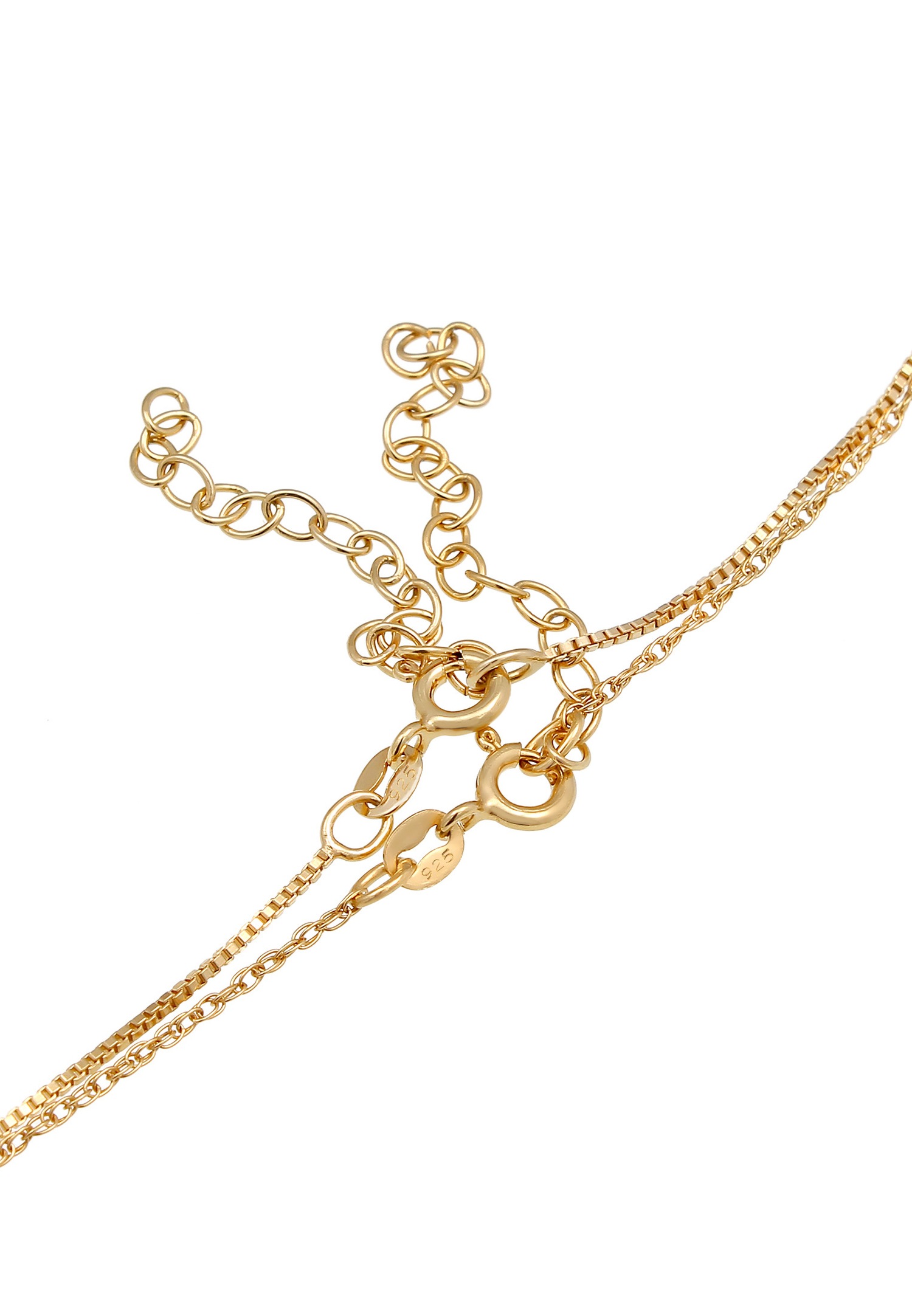 Ogrlica Elli Choker z beneško verižico in osnovno obliko za ženske - (925/1000) srebro