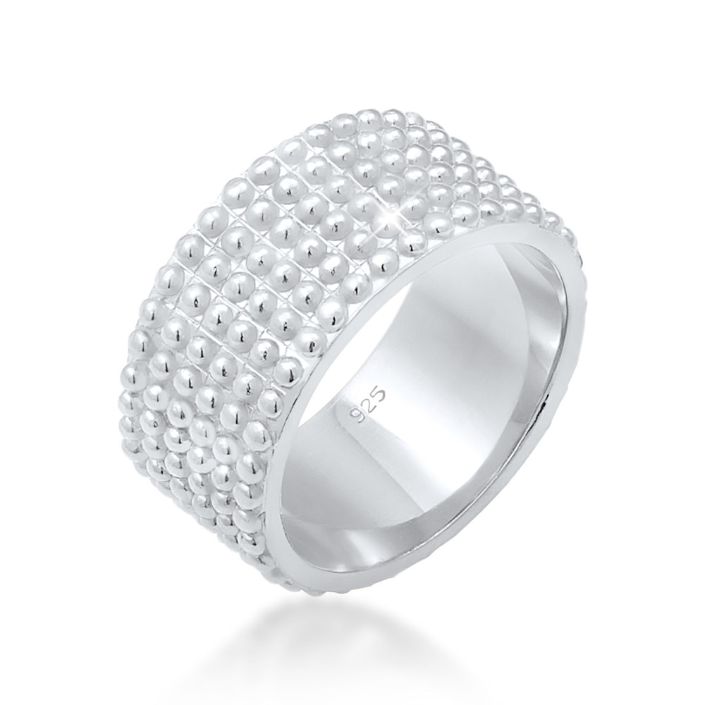 Elli Elli Bague Pois Statement Trend Blogger Bague Femme - (925/1000) Argent Bague
