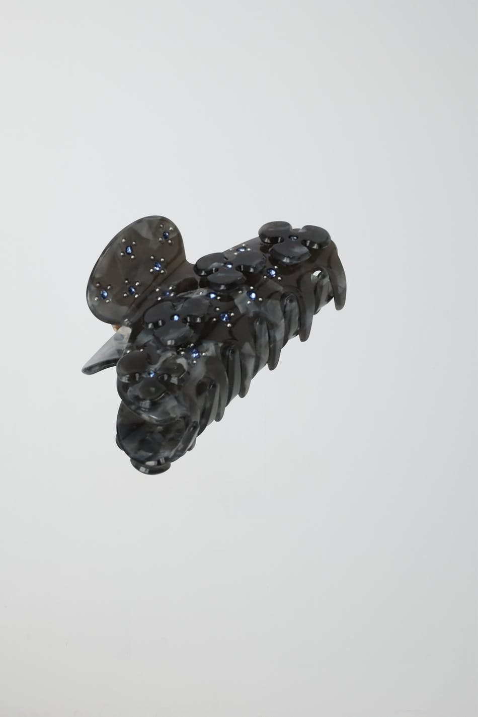 Diamond flower hair clip