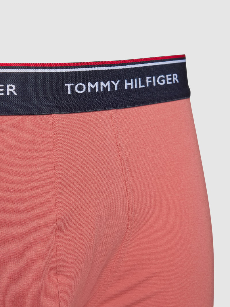 Trunks mit elastischem Logo-Bund im 3er-Pack in blau