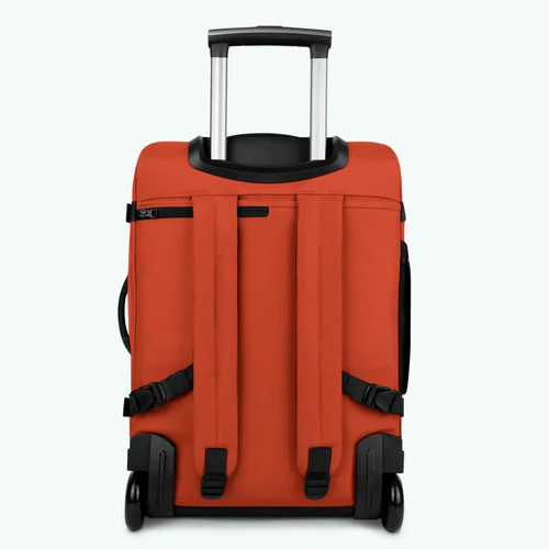 Kaikoura small orange 2-wheel soft suitcase