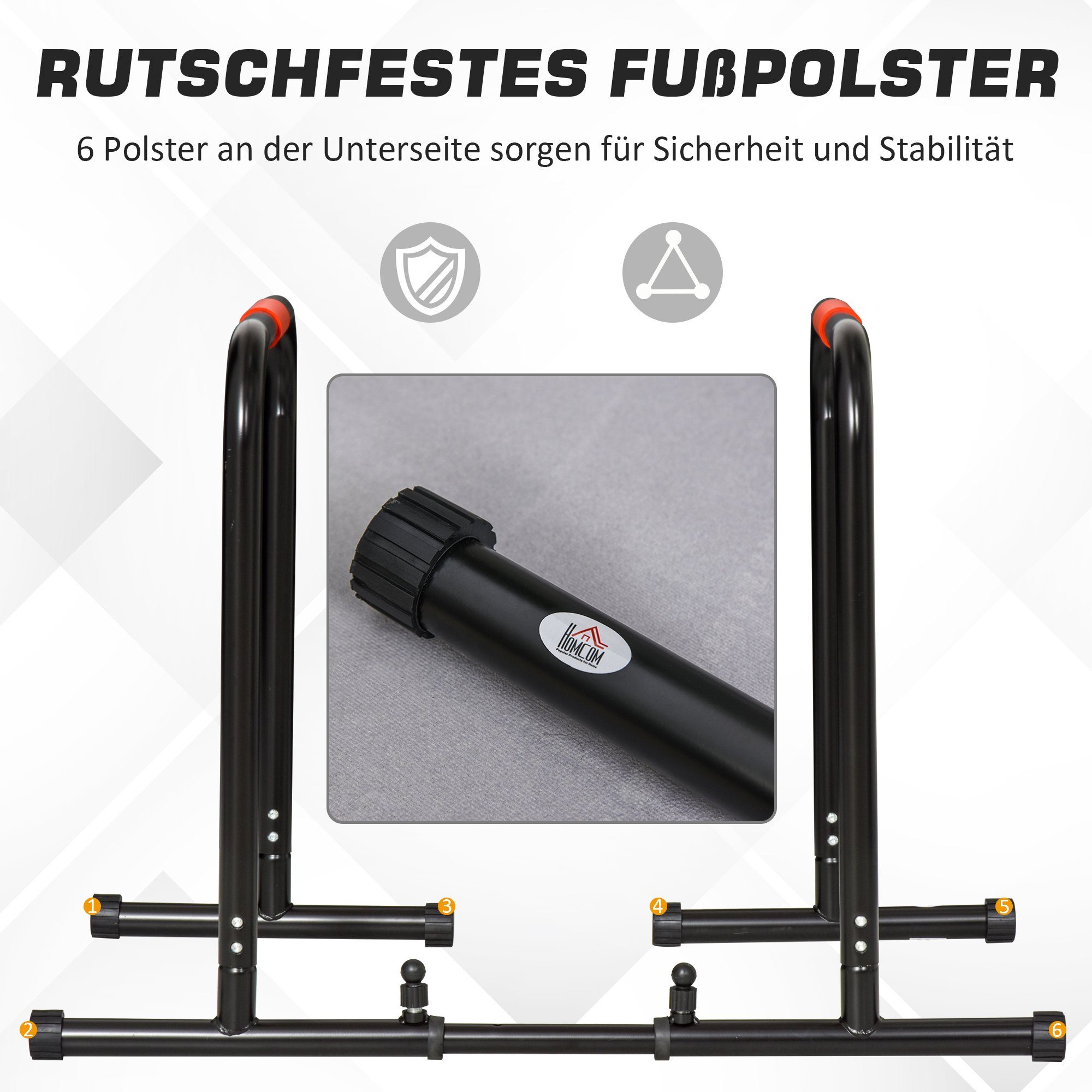 HOMCOM Trainingsstation Dip-Stangen
