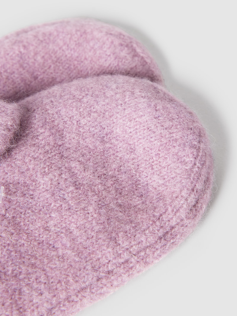 Fäustlinge mit Label-Detail Modell 'Alpaka' in flieder