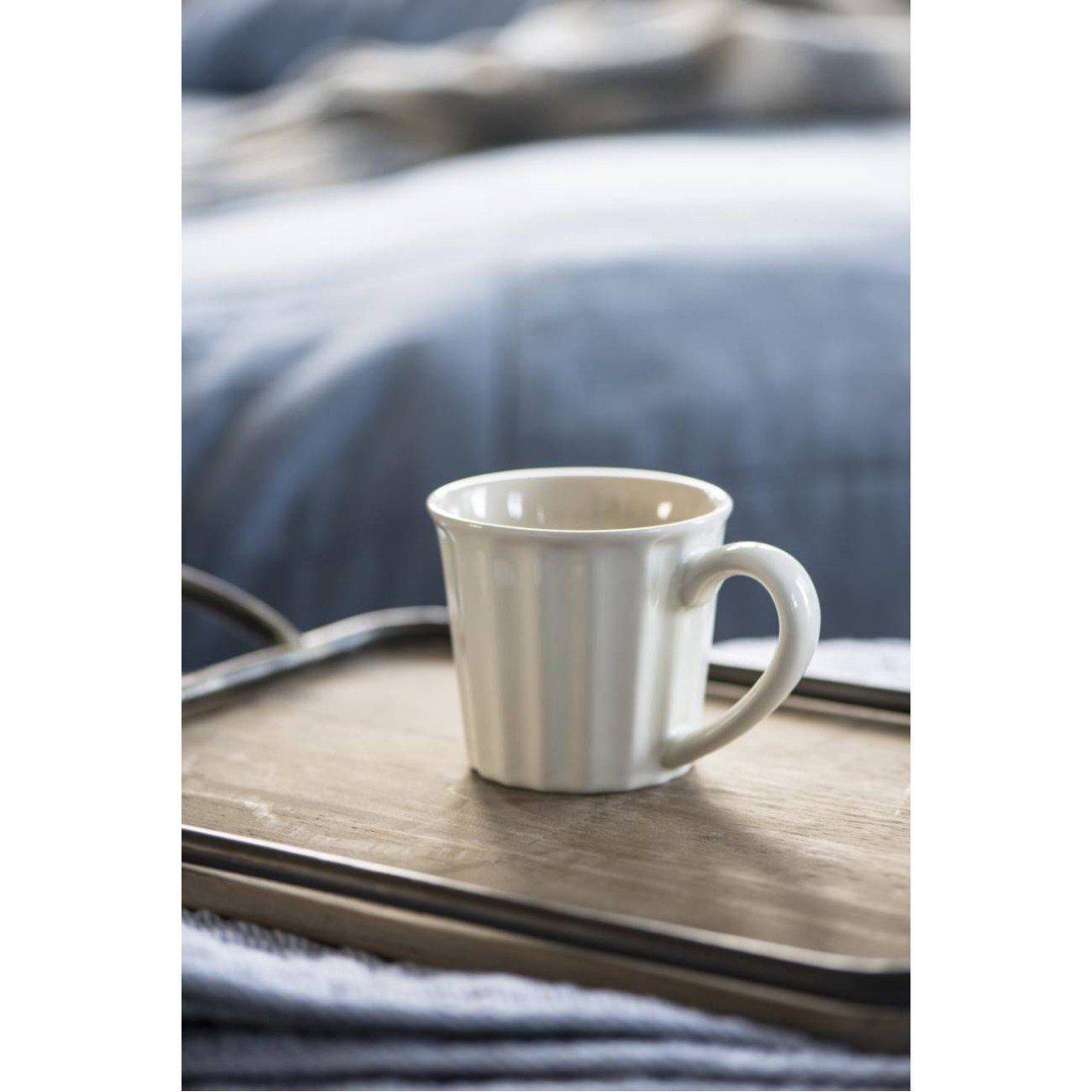 Ib Laursen Becher Mynte, Steingut, Creme L:12.5cm B:9cm H:8cm Steingut