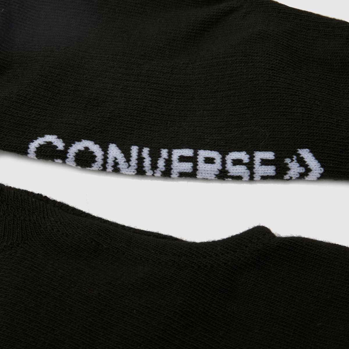 Komplet dveh črno-belih nogavic Converse All Star