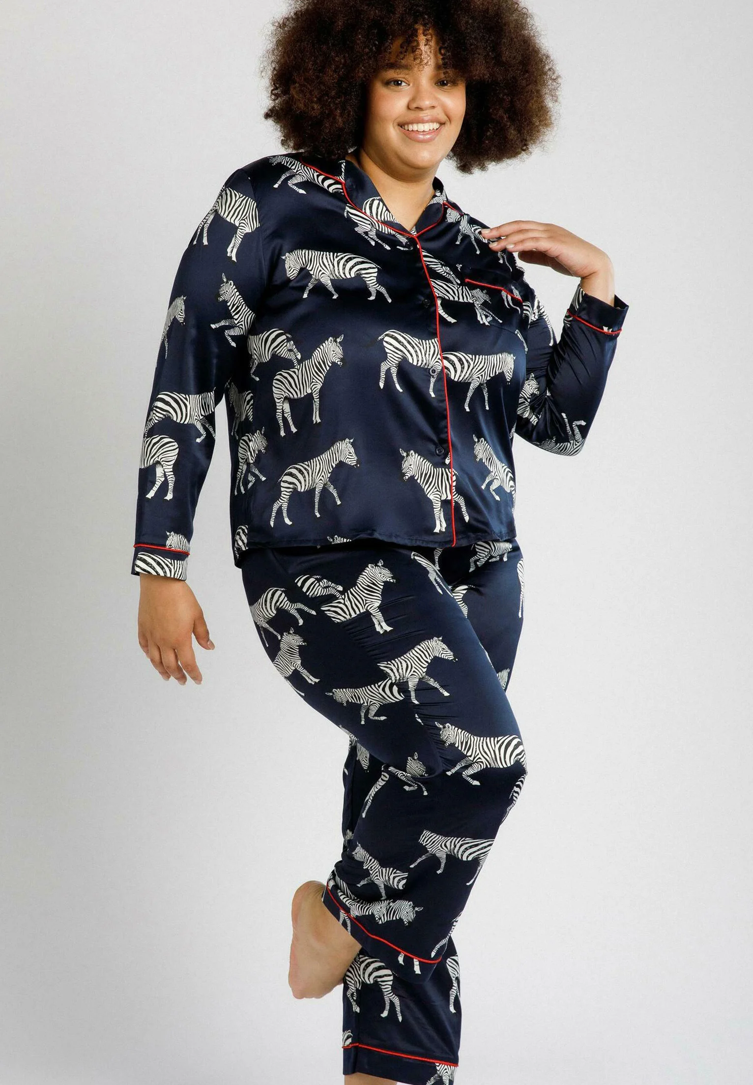 Pijama Chelsea Peers ZEBRA SATIN