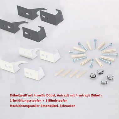 ELEGANT Badheizkörper Heizkörper Design Röhrenheizkörper modern mit/ohne Multiblock, Anthrazit
