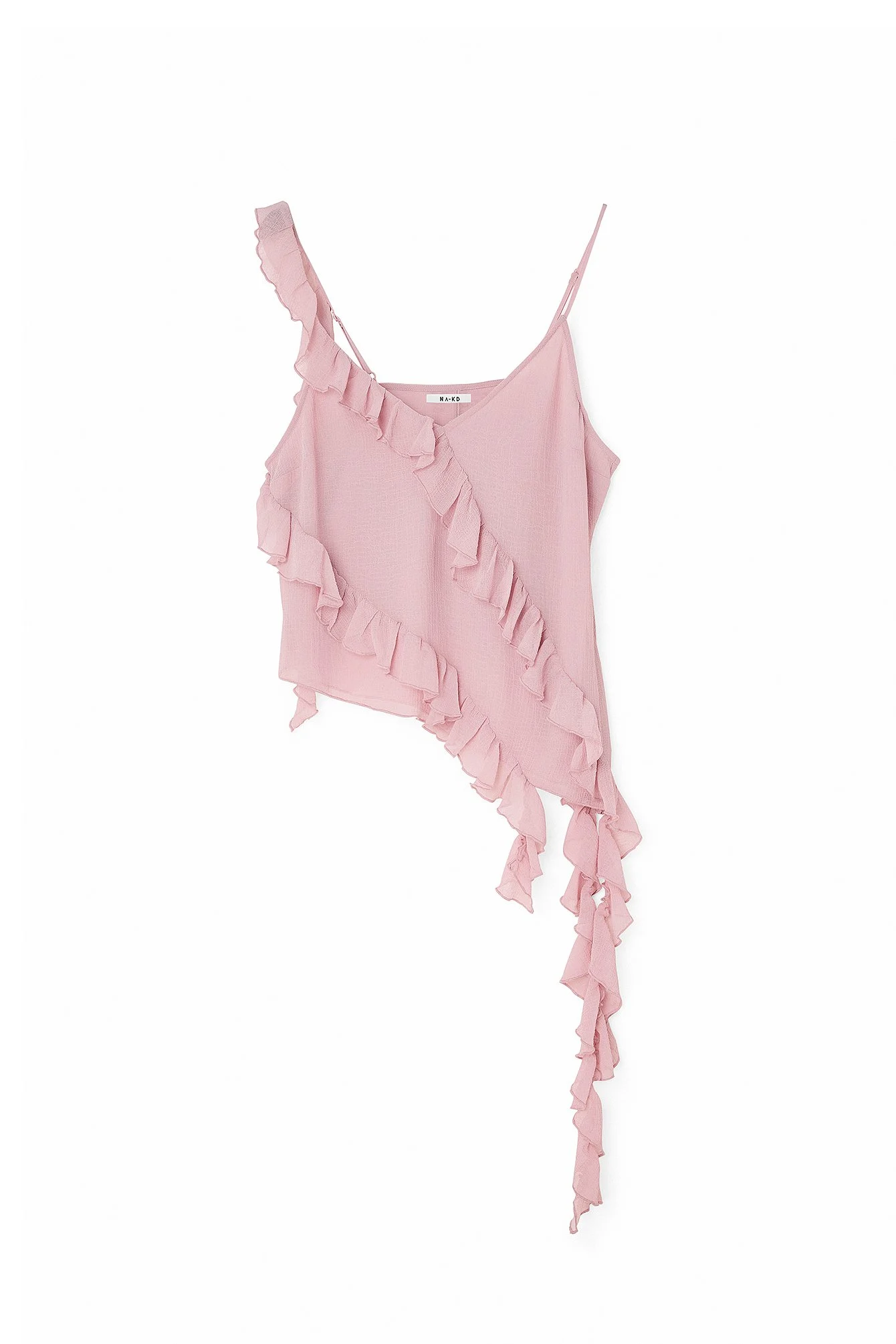 Chiffon-Singlet mit Rüschendetail