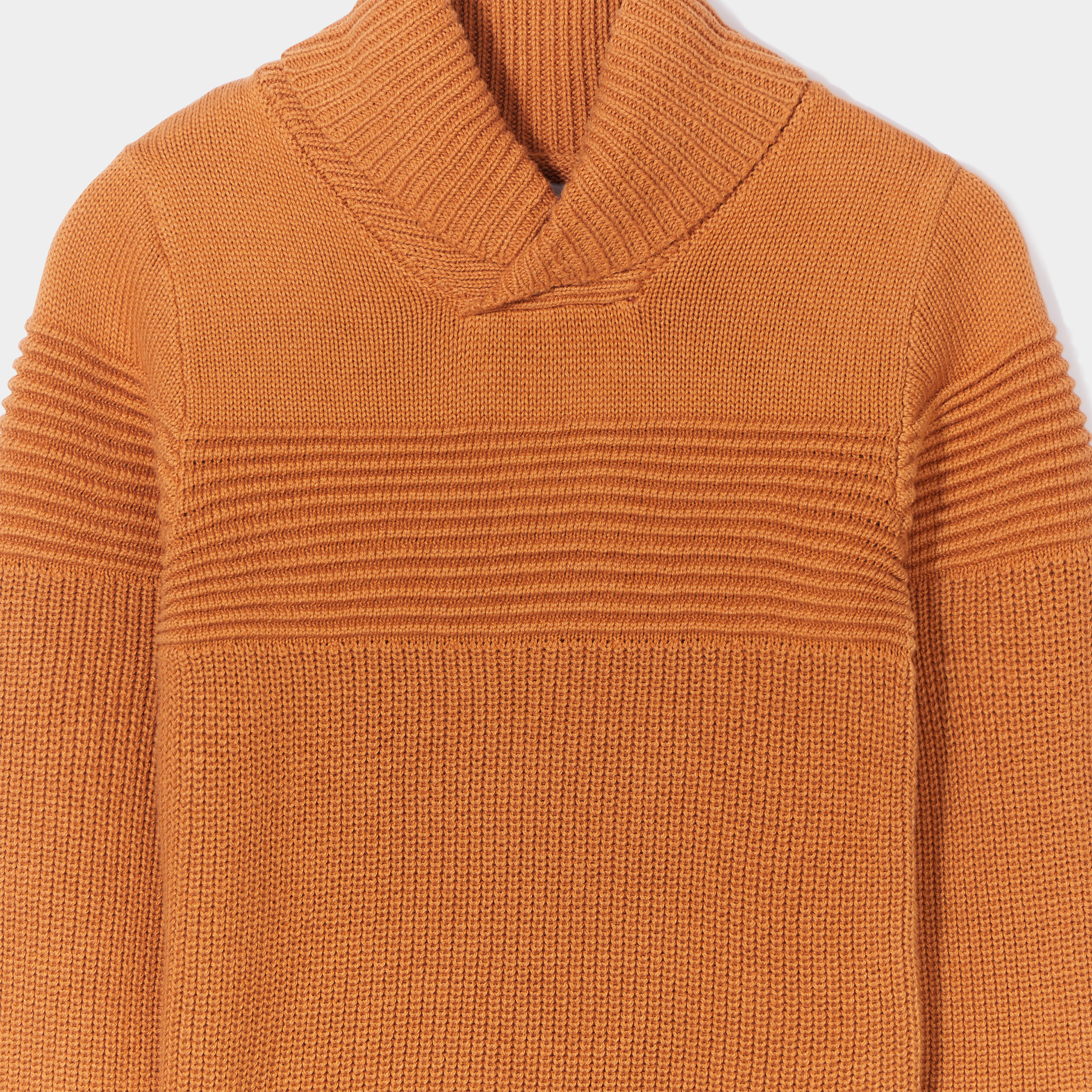 Pull avec col roulé marron cognac garçon | La Halle